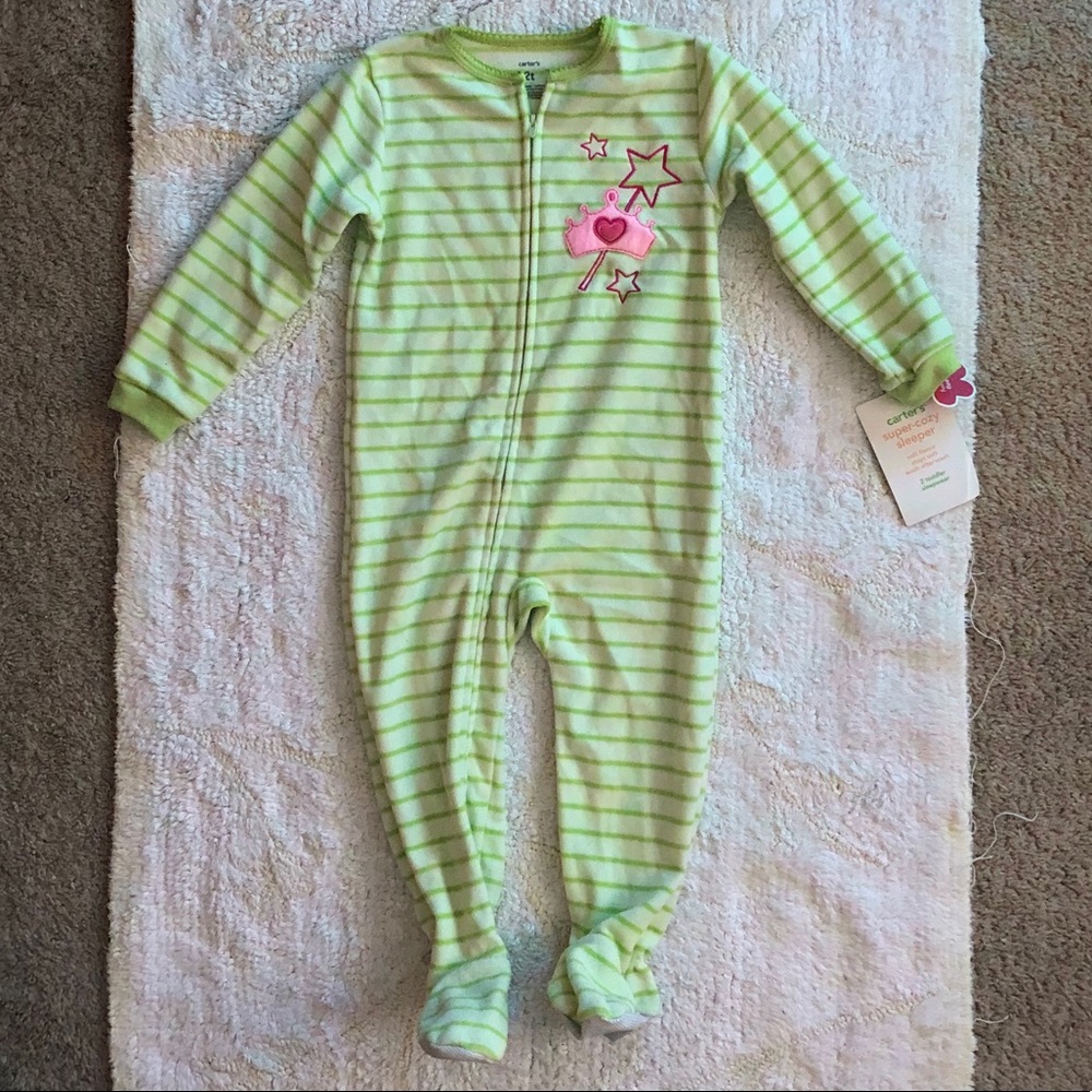 Carter’s soft fleece onesie for 2T toddler girl